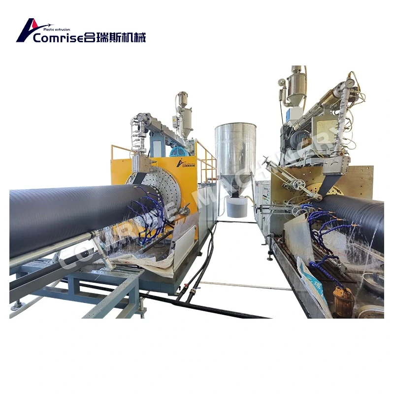 HDPE Sprial Winding Solid Wall Pipe Production Line HDPE Sprial Winding Solid Wall Pipe Production Line